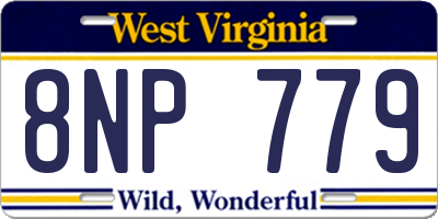 WV license plate 8NP779