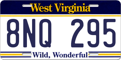 WV license plate 8NQ295