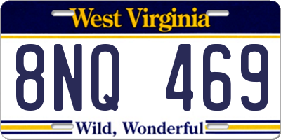WV license plate 8NQ469
