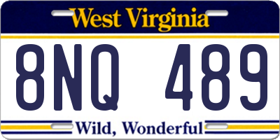 WV license plate 8NQ489