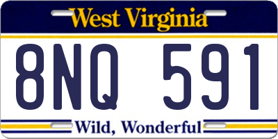 WV license plate 8NQ591