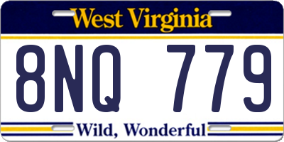 WV license plate 8NQ779