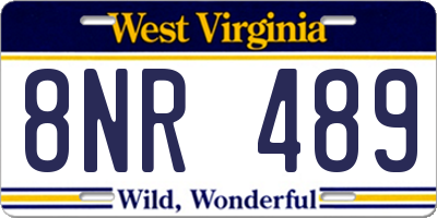 WV license plate 8NR489