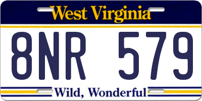 WV license plate 8NR579