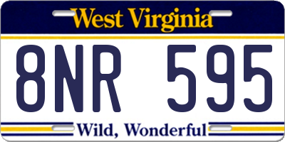 WV license plate 8NR595
