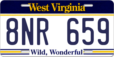 WV license plate 8NR659