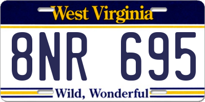 WV license plate 8NR695