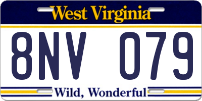 WV license plate 8NV079
