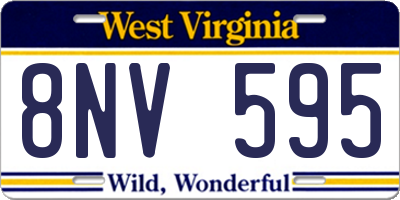 WV license plate 8NV595