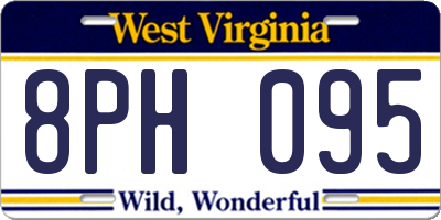WV license plate 8PH095