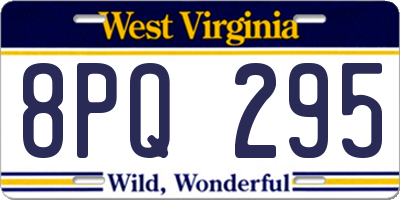 WV license plate 8PQ295