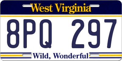 WV license plate 8PQ297
