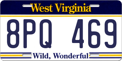 WV license plate 8PQ469
