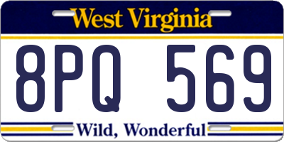 WV license plate 8PQ569