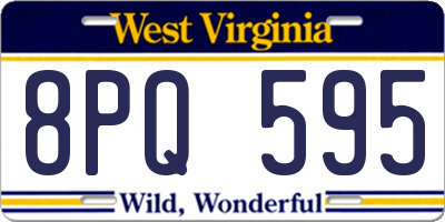 WV license plate 8PQ595
