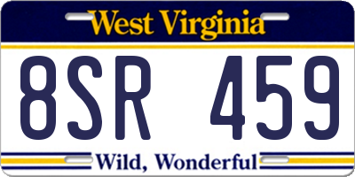 WV license plate 8SR459