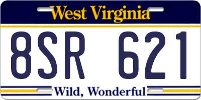 WV license plate 8SR621