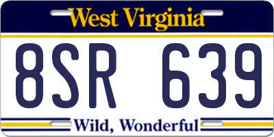 WV license plate 8SR639