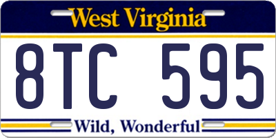 WV license plate 8TC595