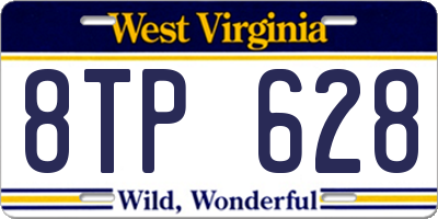 WV license plate 8TP628