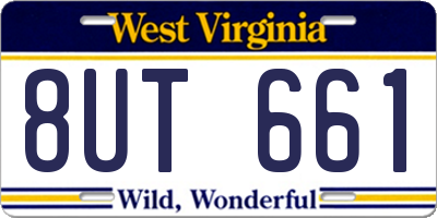 WV license plate 8UT661