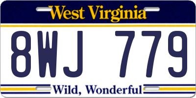 WV license plate 8WJ779