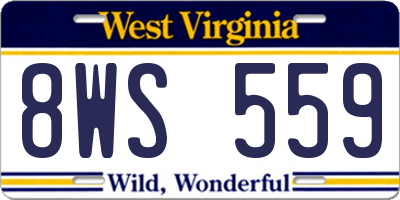 WV license plate 8WS559