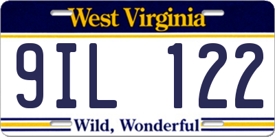 WV license plate 9IL122