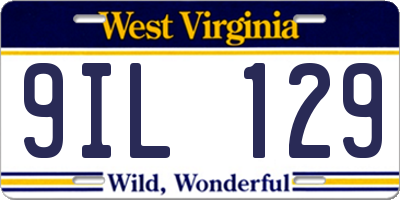 WV license plate 9IL129