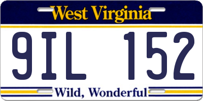 WV license plate 9IL152