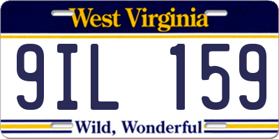 WV license plate 9IL159