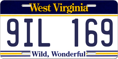WV license plate 9IL169