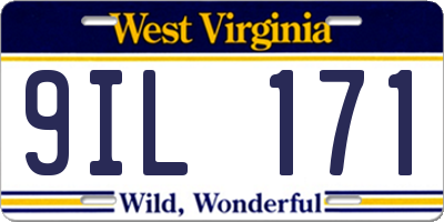 WV license plate 9IL171