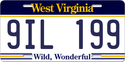 WV license plate 9IL199