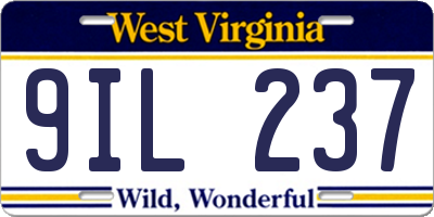 WV license plate 9IL237