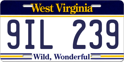 WV license plate 9IL239