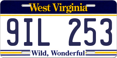WV license plate 9IL253