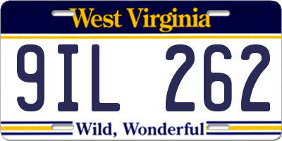 WV license plate 9IL262