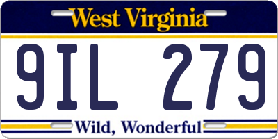 WV license plate 9IL279