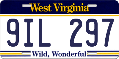 WV license plate 9IL297