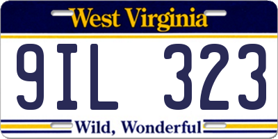 WV license plate 9IL323