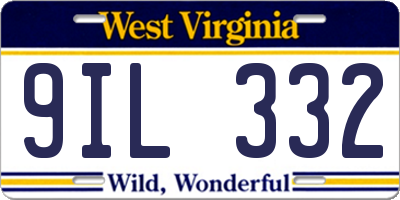 WV license plate 9IL332
