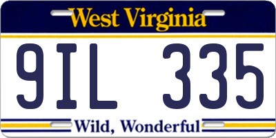 WV license plate 9IL335