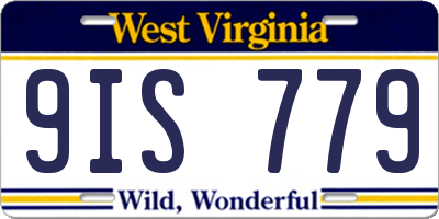WV license plate 9IS779