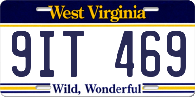 WV license plate 9IT469