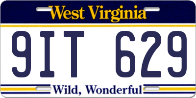 WV license plate 9IT629