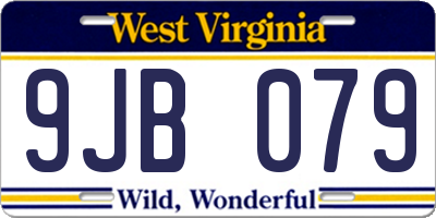 WV license plate 9JB079
