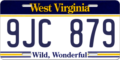 WV license plate 9JC879