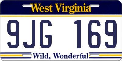 WV license plate 9JG169
