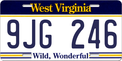 WV license plate 9JG246